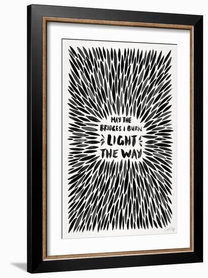 Black Bridges Burn Burst-Cat Coquillette-Framed Art Print