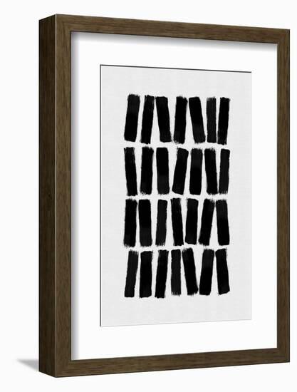 Black Brush Strokes-Orara Studio-Framed Photographic Print