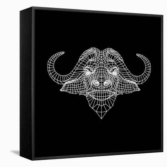 Black Buffalo Mesh-Lisa Kroll-Framed Stretched Canvas