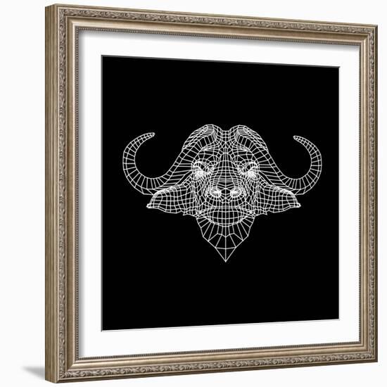 Black Buffalo Mesh-Lisa Kroll-Framed Art Print