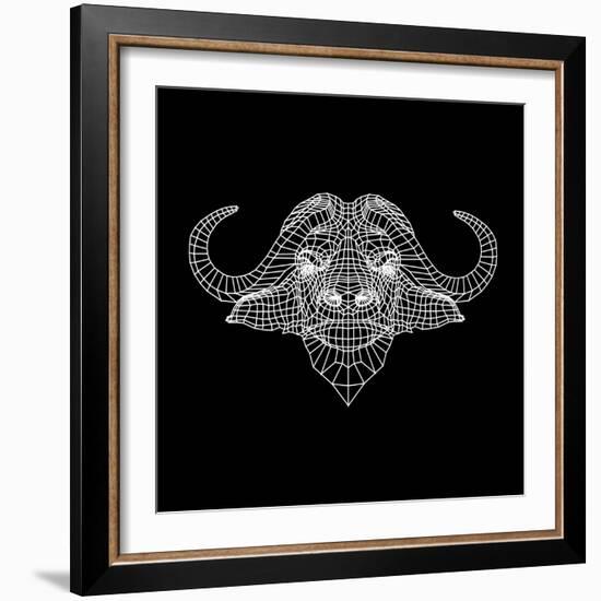 Black Buffalo Mesh-Lisa Kroll-Framed Art Print