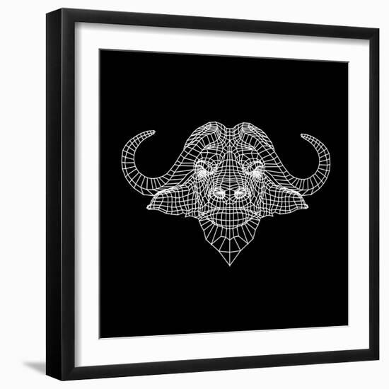 Black Buffalo Mesh-Lisa Kroll-Framed Art Print