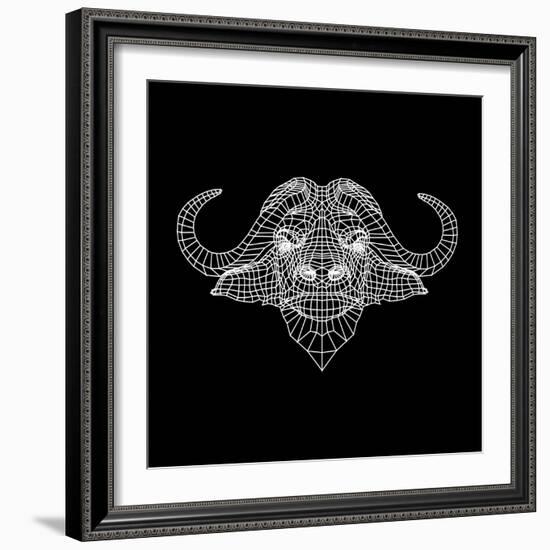 Black Buffalo Mesh-Lisa Kroll-Framed Art Print