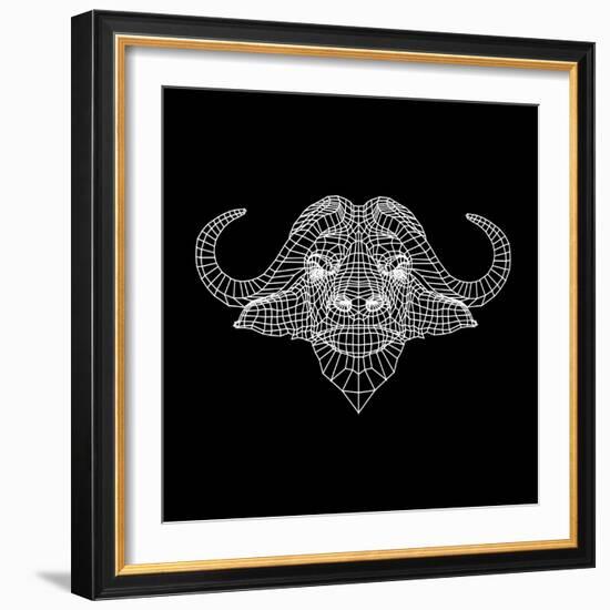 Black Buffalo Mesh-Lisa Kroll-Framed Art Print