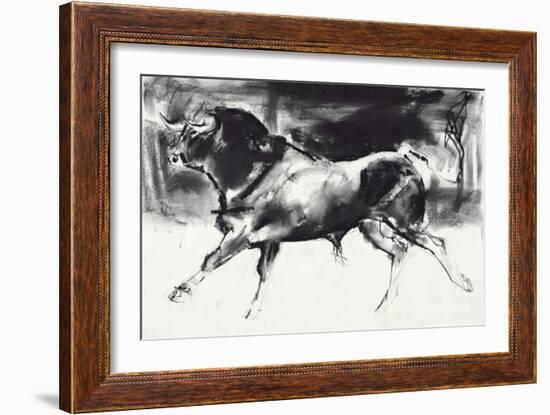 Black Bull-Mark Adlington-Framed Giclee Print