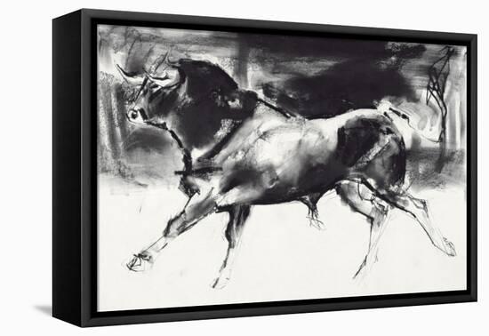 Black Bull-Mark Adlington-Framed Premier Image Canvas