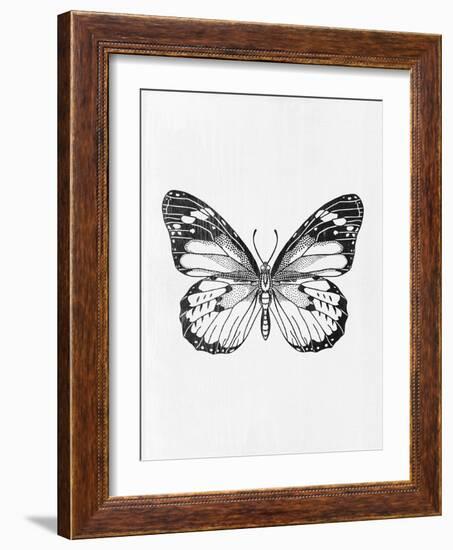 Black Butterfly II-Eline Isaksen-Framed Art Print