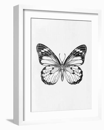 Black Butterfly II-Eline Isaksen-Framed Art Print