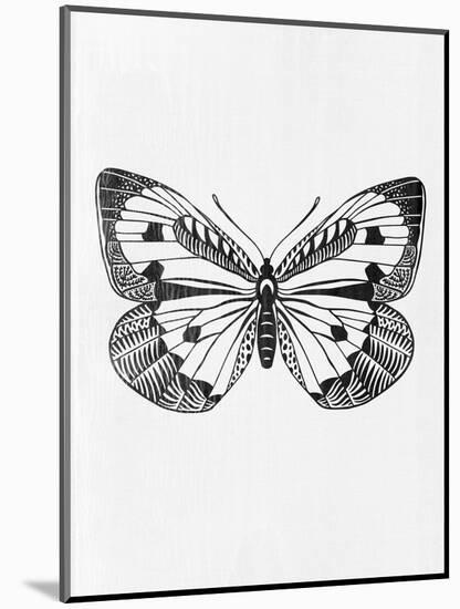 Black Butterfly III-Eline Isaksen-Mounted Art Print