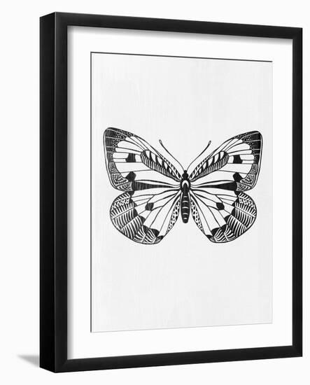 Black Butterfly III-Eline Isaksen-Framed Art Print