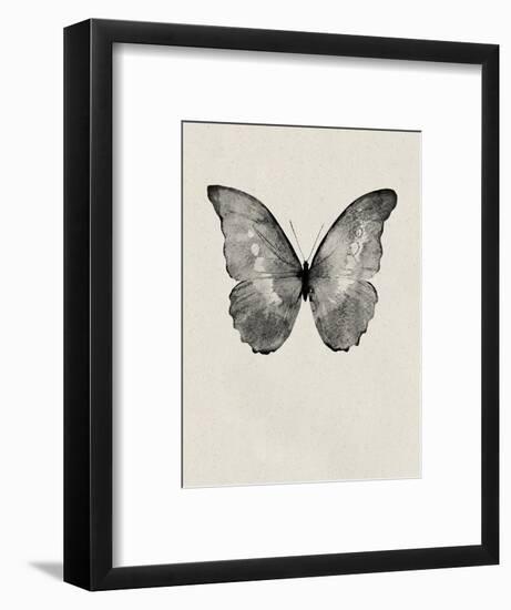 Black Butterfly on Tan-Design Fabrikken-Framed Photographic Print