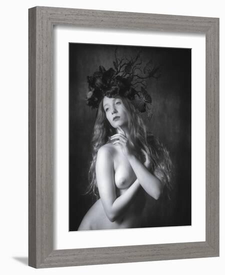 Black Butterfly-Karen Jones-Framed Photographic Print