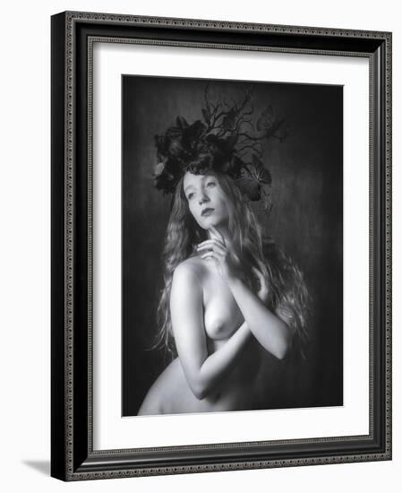 Black Butterfly-Karen Jones-Framed Photographic Print