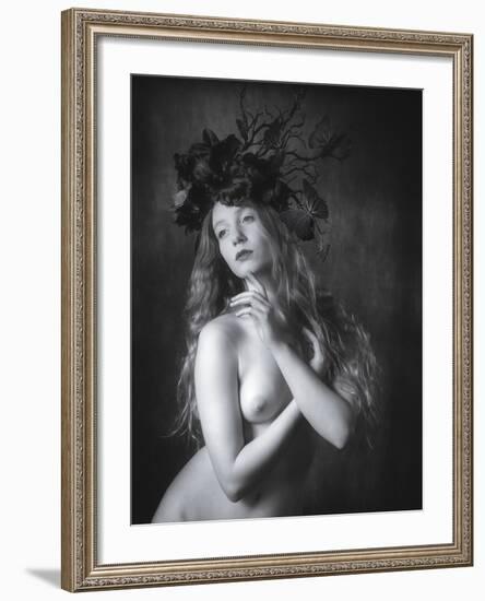 Black Butterfly-Karen Jones-Framed Photographic Print