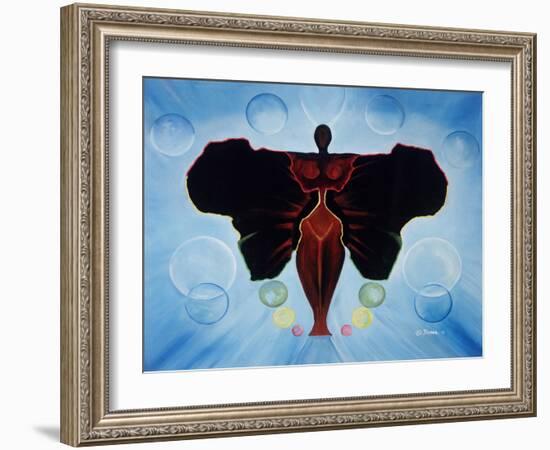 Black Butterfly-Ikahl Beckford-Framed Giclee Print