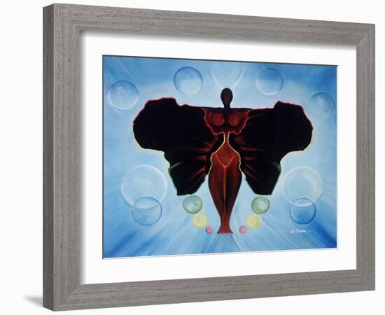 Black Butterfly-Ikahl Beckford-Framed Giclee Print