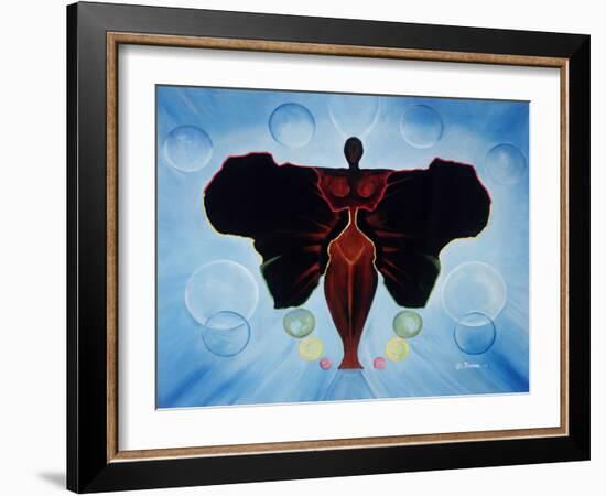 Black Butterfly-Ikahl Beckford-Framed Giclee Print