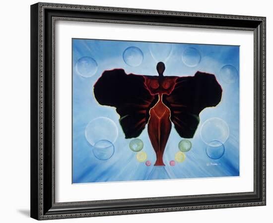 Black Butterfly-Ikahl Beckford-Framed Giclee Print