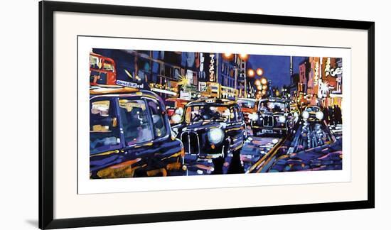 Black Cabs, London-Roy Avis-Framed Art Print