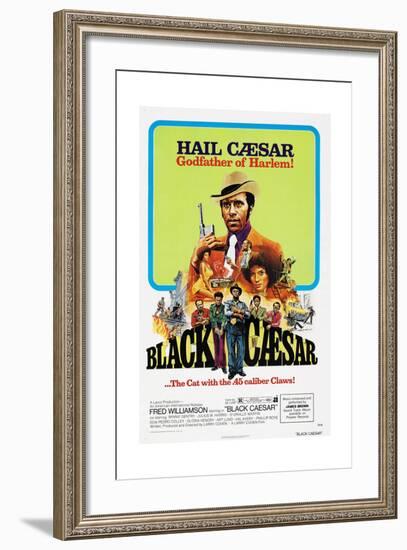 Black Caesar, Fred  Williamson, 1973-null-Framed Art Print