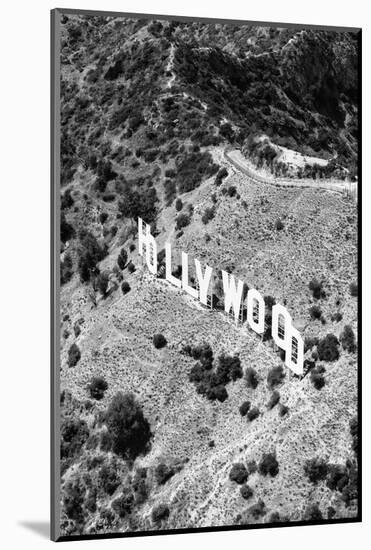 Black California Series - Hollywood Sign from the Sky-Philippe Hugonnard-Mounted Photographic Print