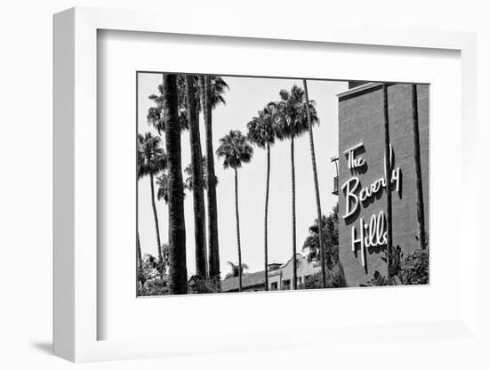 Black California Series - The Beverly Hills Hotel-Philippe Hugonnard-Framed Photographic Print