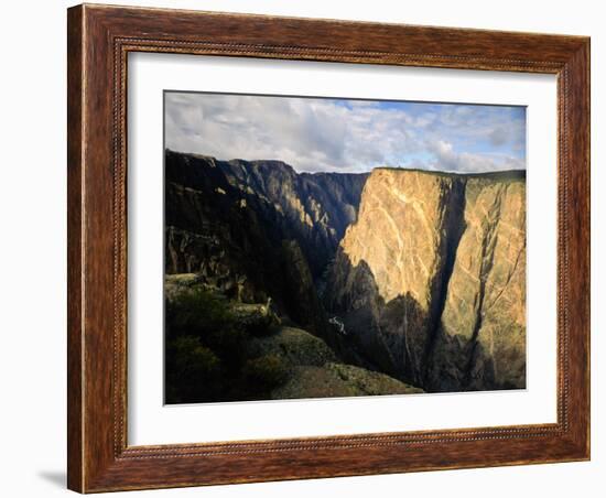 Black Canyon of the Gunnison National Monument on the Gunnison River From Near East Portal, CO-Bernard Friel-Framed Photographic Print