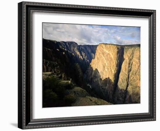 Black Canyon of the Gunnison National Monument on the Gunnison River From Near East Portal, CO-Bernard Friel-Framed Photographic Print