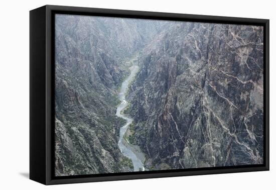 Black Canyon Of The Gunnison River National Park In Southwestern Colorado. (Painted Wall Overlook)-Justin Bailie-Framed Premier Image Canvas