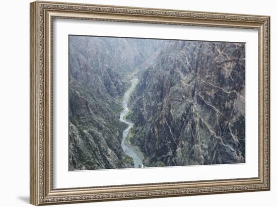 Black Canyon Of The Gunnison River National Park In Southwestern Colorado. (Painted Wall Overlook)-Justin Bailie-Framed Photographic Print