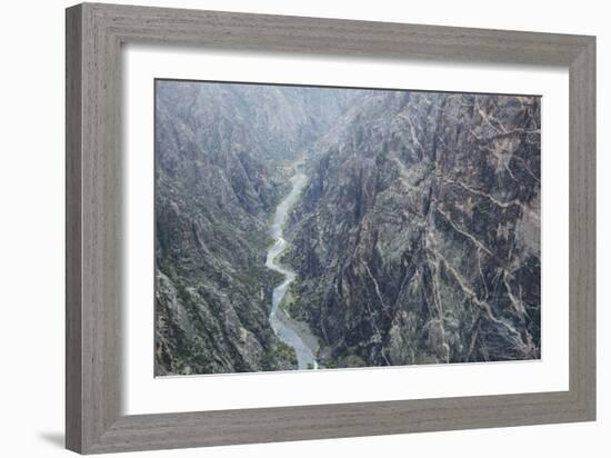 Black Canyon Of The Gunnison River National Park In Southwestern Colorado. (Painted Wall Overlook)-Justin Bailie-Framed Photographic Print