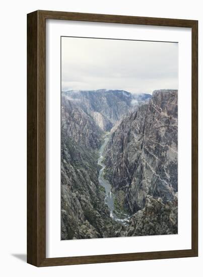 Black Canyon Of The Gunnison River National Park In Southwestern Colorado. (Painted Wall Overlook)-Justin Bailie-Framed Photographic Print