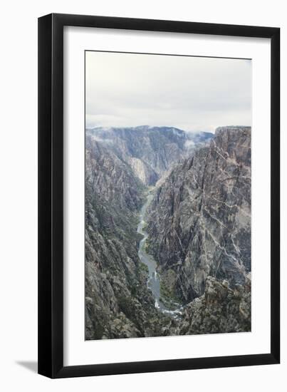 Black Canyon Of The Gunnison River National Park In Southwestern Colorado. (Painted Wall Overlook)-Justin Bailie-Framed Photographic Print