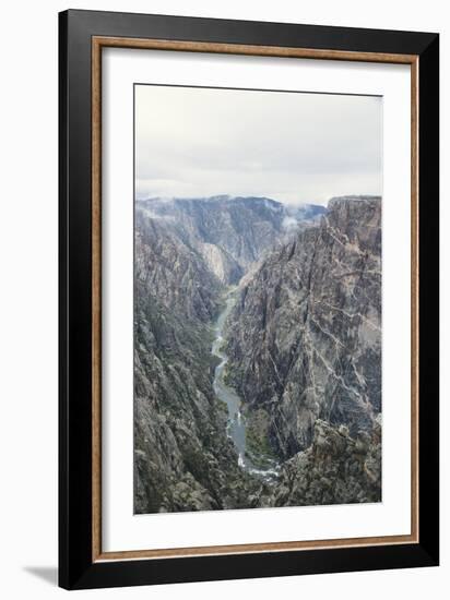 Black Canyon Of The Gunnison River National Park In Southwestern Colorado. (Painted Wall Overlook)-Justin Bailie-Framed Photographic Print