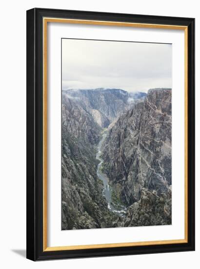 Black Canyon Of The Gunnison River National Park In Southwestern Colorado. (Painted Wall Overlook)-Justin Bailie-Framed Photographic Print