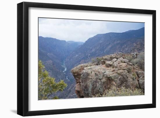 Black Canyon Of The Gunnison River National Park In Southwestern Colorado-Justin Bailie-Framed Photographic Print