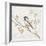 Black Capped Chickadee Vintage-Danhui Nai-Framed Art Print