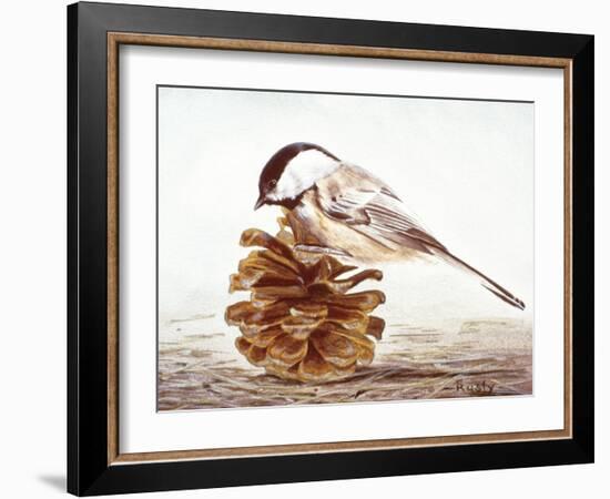 Black-Capped Chickadee-Rusty Frentner-Framed Giclee Print