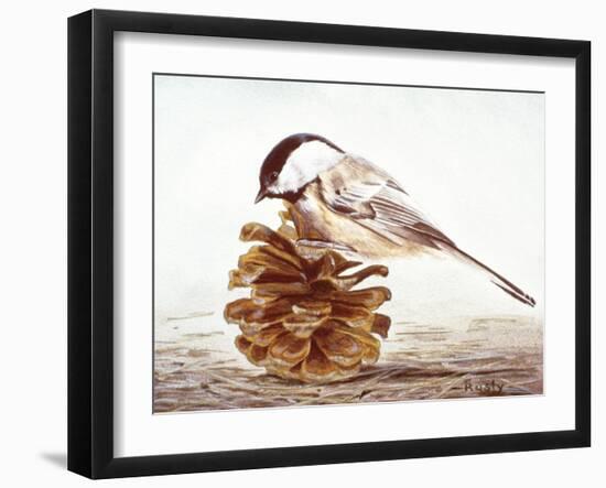 Black-Capped Chickadee-Rusty Frentner-Framed Giclee Print