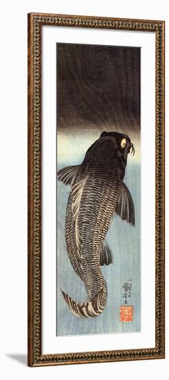 Black Carp-Kuniyoshi Utagawa-Framed Giclee Print