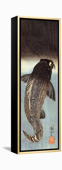 Black Carp-Kuniyoshi Utagawa-Framed Premier Image Canvas