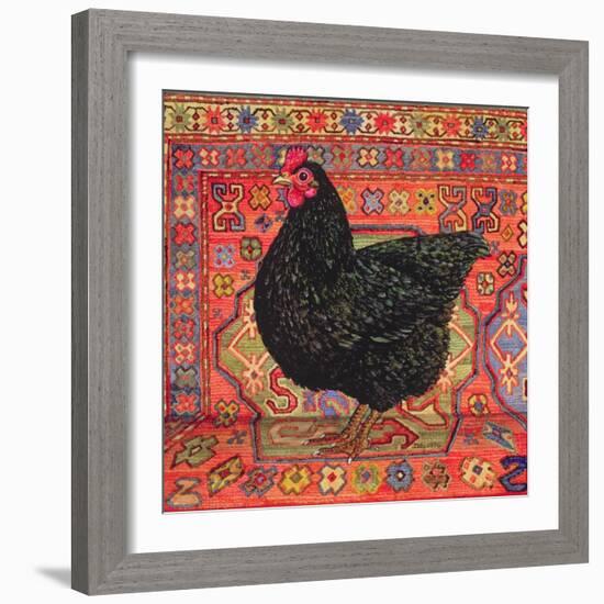 Black Carpet Chicken, 1995-Ditz-Framed Giclee Print