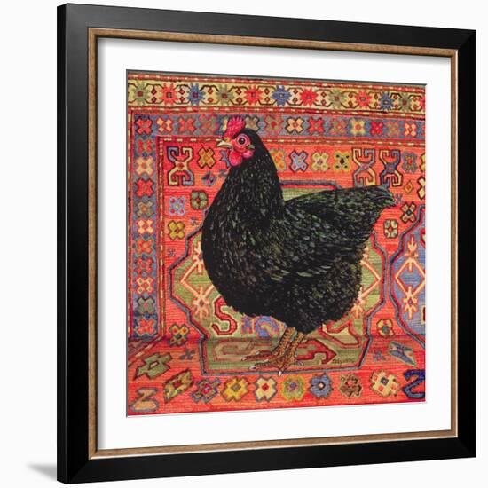 Black Carpet Chicken, 1995-Ditz-Framed Giclee Print
