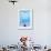 Black Cat and Blue Wall-Steven Boone-Framed Photographic Print displayed on a wall