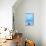 Black Cat and Blue Wall-Steven Boone-Mounted Photographic Print displayed on a wall