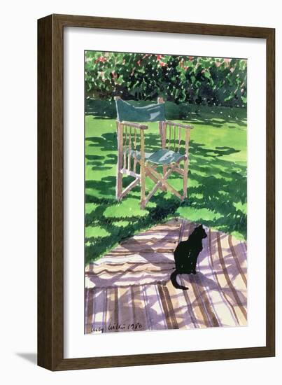 Black Cat and Dappling, 1986-Lucy Willis-Framed Giclee Print