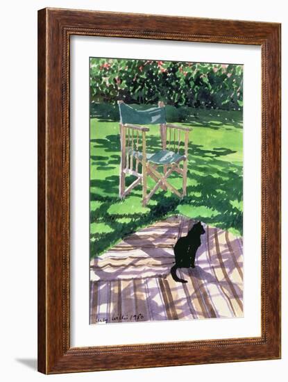 Black Cat and Dappling, 1986-Lucy Willis-Framed Giclee Print