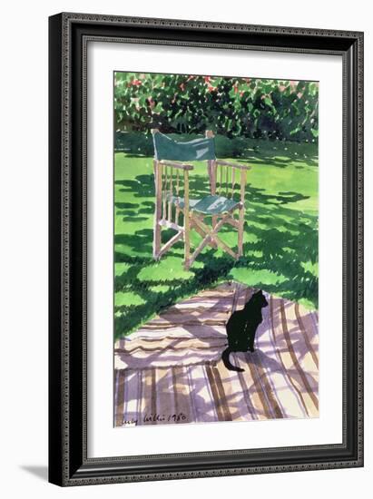 Black Cat and Dappling, 1986-Lucy Willis-Framed Giclee Print