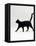 Black Cat (Felis Catus) Walking Profile-Jane Burton-Framed Premier Image Canvas