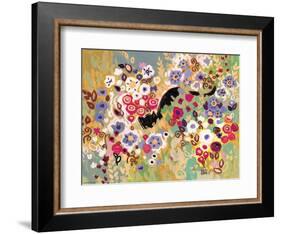 Black Cat Garden-Natasha Wescoat-Framed Giclee Print